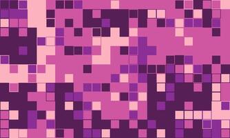Abstract pixel art background. Shades of pink and purple create a dynamic, textured mosaic ideal for website banners, presentations, or fashion designs. vector