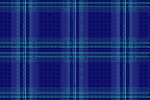 Customer tartan pattern plaid, equal fabric seamless . Awesome textile texture check background in blue and teal colors. vector