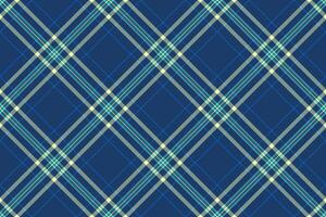 Tile tartan texture textile, presentation pattern plaid background. Masculine seamless fabric check in blue and light colors. vector