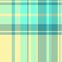 Brazil fabric plaid, artwork pattern seamless texture. Multicolor check textile background tartan in light and teal colors. vector