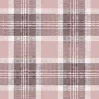 Elegant blush pink and taupe plaid pattern. Perfect for textile design, fashion, home decor, and branding projects. This subtle yet sophisticated texture evokes feelings of warmth and comfort. vector