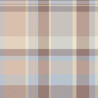 Subtle pastel plaid pattern in muted beige, brown, and blue hues. Perfect for textile designs, website backgrounds, or creating a calming, sophisticated aesthetic. vector