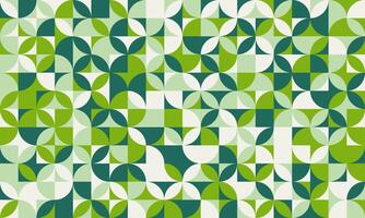 A green and white geometric pattern vector