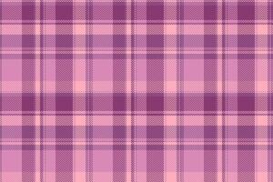 Deco textile tartan background, variety pattern seamless check. Repetition plaid fabric texture in pink and red colors. vector