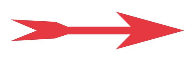 Long red arrows icon. Trendy long left and right arrows in flat style. Replaceable design. For your apps, websites and UI or user experience design vector
