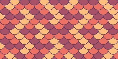 Abstract seamless pattern with overlapping scales in warm autumnal hues. Perfect for textile design, backgrounds, and website decoration. Evokes feelings of warmth, comfort, and natural beauty. vector