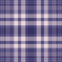 Seasonal textile check tartan, indoor background texture plaid. Vichy fabric seamless pattern in indigo and pastel colors. vector