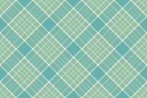 Coat seamless plaid fabric, faded tartan texture background. British textile check pattern in pastel and teal colors. vector