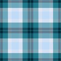Styling plaid pattern tartan, foot textile seamless texture. Customer background fabric check in cyan and white colors. vector