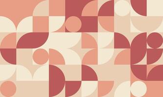 Abstract geometric pattern in muted blush and terracotta tones. Perfect for backgrounds, website design, or print projects. vector