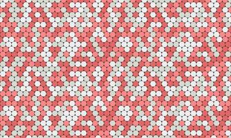 Abstract seamless pattern of red, pink, and white circles. Ideal for textile design, website backgrounds, or modern branding. vector