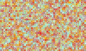 Vibrant mosaic of tiny squares in warm, earthy tones. Perfect for backgrounds, textiles, or website design. Evokes feelings of energy, joy, and playful creativity. vector