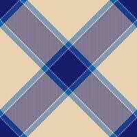 Elegant blue and beige plaid pattern. Perfect for textile design, website backgrounds, or fashion illustrations. Clean lines and a classic design convey sophistication and timeless style. vector