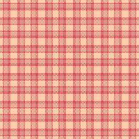 Expressive check tartan background, stitched textile seamless texture. Illustration pattern plaid fabric in red and orange colors. vector
