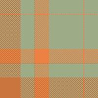 Subtle autumnal plaid pattern in muted orange and sage green. Perfect for textile design, fallthemed projects, or adding a touch of rustic elegance to your designs. vector
