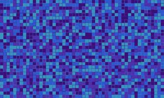 Abstract mosaic of vibrant blues and purples. Perfect for backgrounds, tech designs, or representing data flow. The pixelated texture adds a modern, digital feel. vector