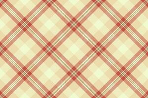 Elegant cream and coral diagonal plaid pattern. Perfect for textile design, website backgrounds, or crafting projects. vector