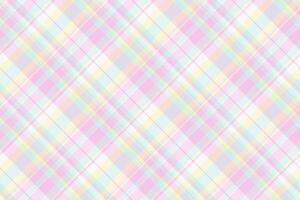 Abstract seamless check tartan, fashioned textile plaid . Hispanic background fabric texture pattern in light and white colors. vector