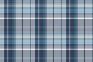 Grungy texture fabric plaid, underwear background pattern . France textile seamless check tartan in pastel and cyan colors. vector