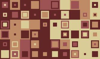 Abstract geometric pattern featuring earthy tones and varied square sizes. Ideal for backgrounds, website design, or textile prints. Modern, minimalist aesthetic conveying balance and order. vector