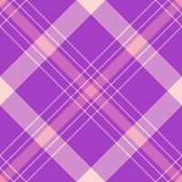 Elegant purple and pink plaid pattern. Perfect for textile design, apparel, branding, or website backgrounds. This versatile, seamless texture offers a sophisticated and feminine aesthetic. vector