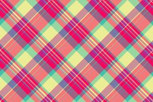 A colorful plaid pattern with a diagonal stripe vector
