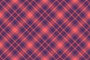 Elegant coral and navy plaid pattern. Perfect for textile design, fashion, backgrounds, or website assets. vector