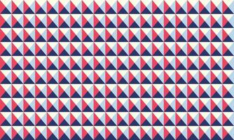 Abstract geometric pattern of red, blue, and white triangles. Ideal for backgrounds, website design, textile prints, and modern branding. vector