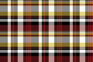 Handmade check fabric pattern, inspiration textile background plaid. Buffalo texture seamless tartan in black and white colors. vector