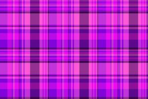 Attire textile seamless, selection plaid fabric texture. Layered tartan pattern background check in pink and violet colors. vector
