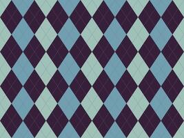 Stylish argyle pattern in muted blues and purples. Perfect for backgrounds, textiles, or fashion design. vector