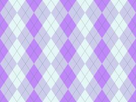 Elegant argyle pattern in soft purple and white hues. Perfect for textile design, website backgrounds, or branding projects seeking a sophisticated and feminine aesthetic. vector