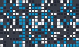 Abstract geometric pattern of blue, white, and gray squares. Perfect for tech, data visualization, or modern design projects. Represents digital technology, connectivity, or data streams. vector