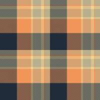 Usa texture pattern plaid, gingham seamless fabric. Product background tartan check textile in dark and orange colors. vector