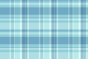 Symmetry seamless tartan , poncho pattern textile check. Woven fabric background plaid texture in light and cyan colors. vector