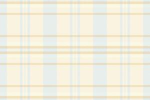 Soft pastel plaid pattern in calming cream and light blue hues. Perfect for backgrounds, textile design, or crafting projects. vector