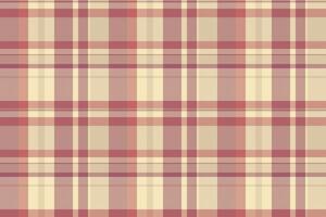 Large pattern fabric check, fashioned texture background plaid. Layered seamless tartan textile in light and red colors. vector