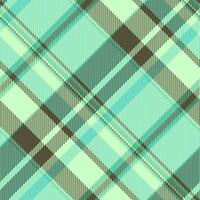 Abstract pastel plaid pattern. Seamless textile design with intersecting lines in mint green and olive tones. Perfect for fashion, home decor, or web design backgrounds. vector