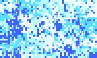 Abstract pixel art background. Cool blue hues create a dynamic, modern design perfect for tech, website banners, or presentations. vector