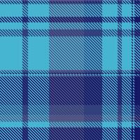 Striped textile check tartan, iconic pattern background plaid. Hat texture seamless fabric in blue and cyan colors. vector