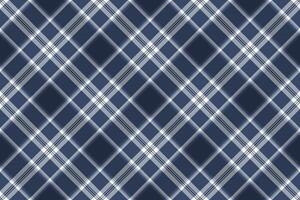 Cultural check seamless, soft pattern tartan background. Dye textile fabric texture plaid in blue and dark colors. vector