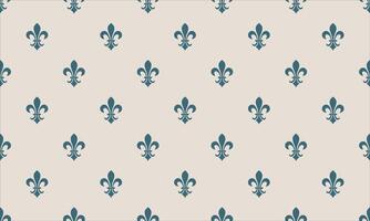 A seamless pattern with fleur de lis vector
