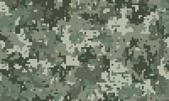 Abstract digital camouflage pattern. Versatile background texture in muted greens and grays, ideal for military, tactical, or gaming designs. Concealment, protection, and strategy themes. vector