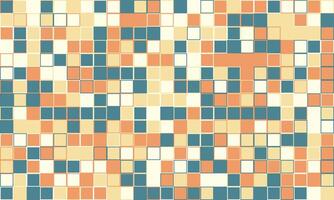 Abstract geometric mosaic pattern. Warmtoned squares create a textured, pixelated effect, ideal for backgrounds, website design, or print projects. vector