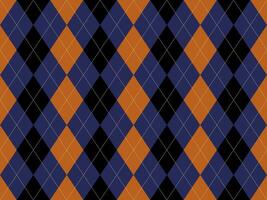 Stylish argyle pattern in autumnal hues. Perfect for fallthemed designs, backgrounds, or textile prints. The geometric diamond shapes create a sophisticated and visually appealing texture. vector