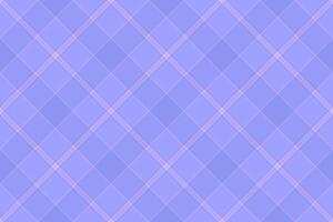 Serene pastel purple and lavender diagonal plaid pattern. Perfect for backgrounds, textile design, or website templates. Subtle yet stylish, this seamless texture evokes calmness and sophistication. vector