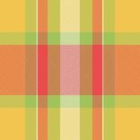 Vibrant plaid pattern in warm, cheerful colors. Perfect for textile design, fashion, websites, and branding. The optimistic color palette evokes feelings of joy and warmth. vector
