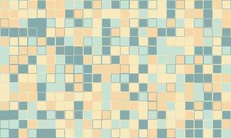 Abstract pastel square mosaic pattern. Perfect for website backgrounds, presentations, or textile designs. Subtle texture creates a calming, modern aesthetic. Versatile and visually appealing. vector