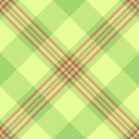 Vibrant pastel green and red plaid pattern. Perfect for textile design, website backgrounds, or springsummer themed projects. This seamless texture evokes feelings of freshness and optimism. vector