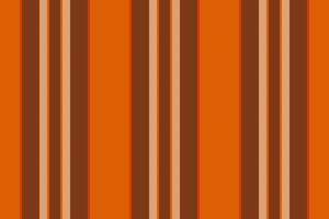 Contour background pattern, motif texture seamless textile. Neutral fabric vertical stripe lines in orange and black colors. vector